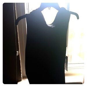 Black stretch dress.